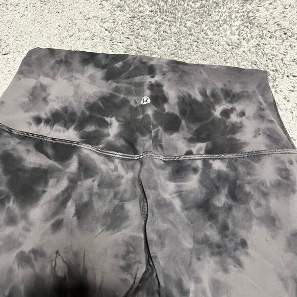 Lululemon Align Leggings Womens 8 High Rise 25" Diamond Dye Pitch Grey Graphite - Picture 2 of 7